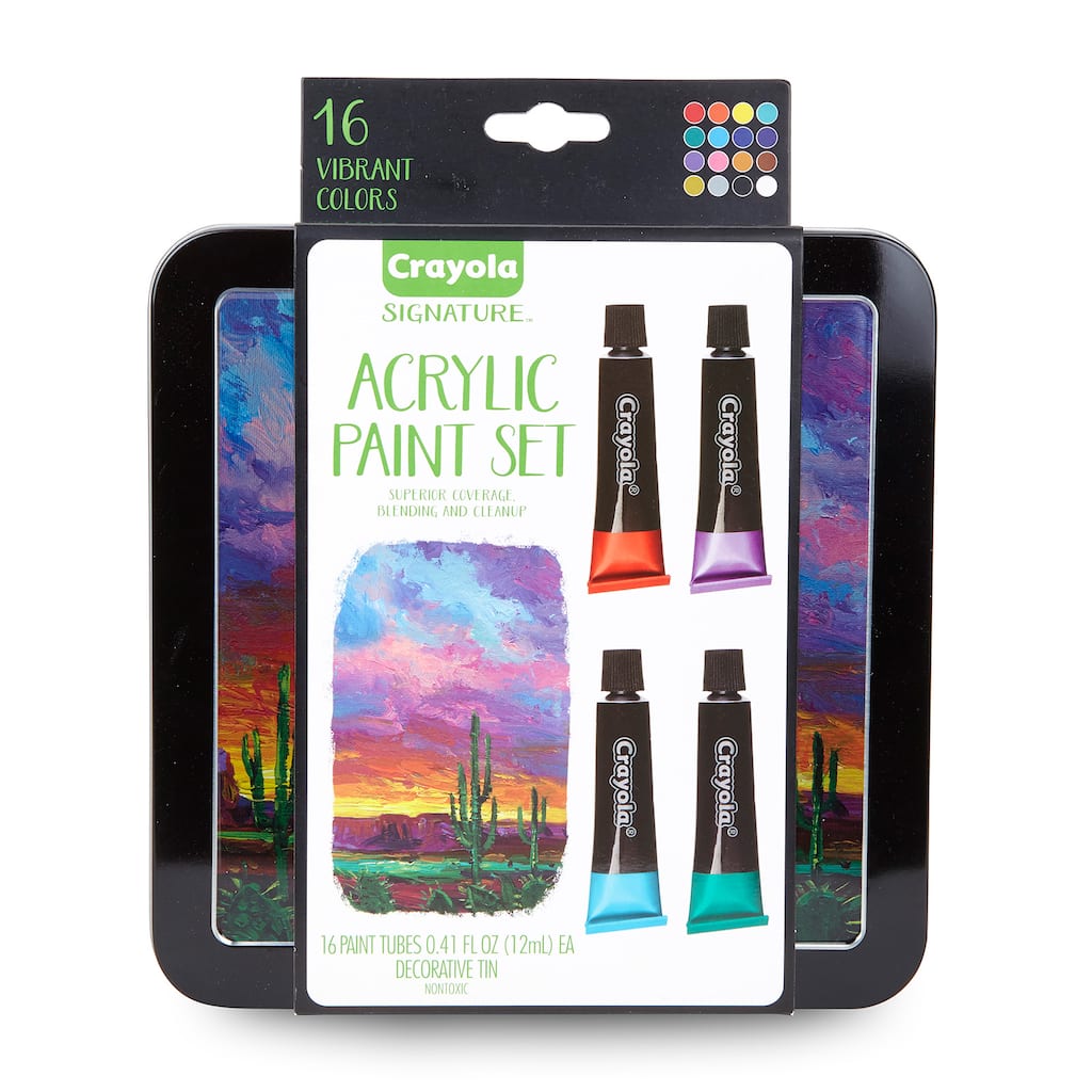 Shop For The Crayola Signature Acrylic Paint Set At Michaels